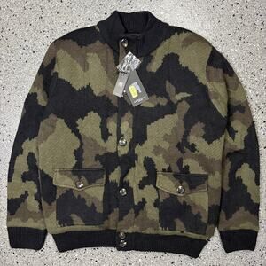 American Stitch Camouflage Zip Up Bomber Jacket